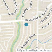 Map location of 17322 Earthwind Drive, Dallas, TX 75248