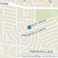Map location of 4040 Binley Drive, Richardson, TX 75082