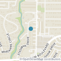 Map location of 17316 Stedman Drive, Dallas, TX 75252