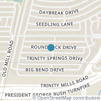 Map location of 2220 Roundrock Drive, Carrollton, TX 75007