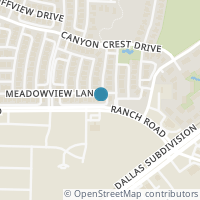 Map location of 4514 Meadowview Lane, Sachse, TX 75048