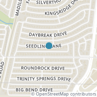 Map location of 2420 Seedling Lane, Dallas, TX 75287