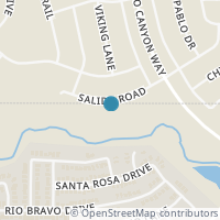Map location of 805 Salida Road, Fort Worth, TX 76052