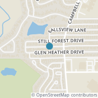 Map location of 5805 Glen Heather Drive, Dallas, TX 75252