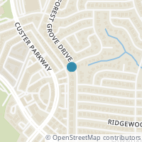Map location of 2645 Forest Grove Drive, Richardson, TX 75080