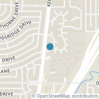 Map location of 17684 kelly Boulevard, Dallas, TX 75287
