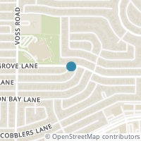 Map location of 4304 Briargrove Lane, Dallas, TX 75287
