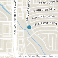 Map location of 4632 Spyglass Drive, Dallas, TX 75287