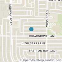 Map location of 4116 Rainsong Drive, Dallas, TX 75287