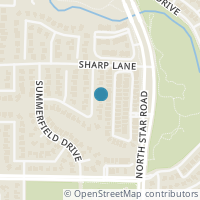 Map location of 3216 Tearose Drive, Richardson, TX 75082