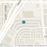 Map location of 3460 Misty Meadow Drive, Dallas, TX 75287