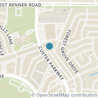 Map location of 2728 Pinery Lane, Richardson, TX 75080