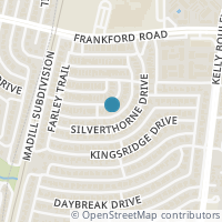 Map location of 2416 Ridgestone Drive, Dallas, TX 75287