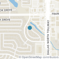 Map location of 18036 Rock Branch Drive, Dallas, TX 75287