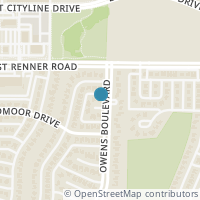Map location of 1505 Keswick Court, Richardson, TX 75082