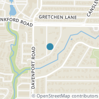 Map location of 7021 Creek Bend Road, Dallas, TX 75252
