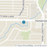 Map location of 6716 Frankford Road, Dallas, TX 75252