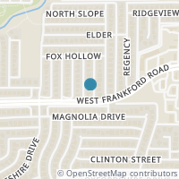 Map location of 3102 Aspen Drive, Carrollton, TX 75007