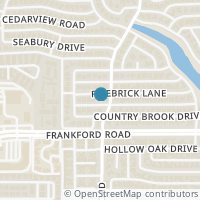 Map location of 4120 Firebrick Lane, Dallas, TX 75287