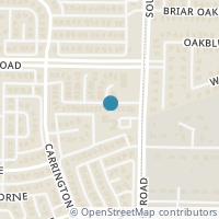 Map location of 5820 New Castle Drive, Richardson, TX 75082
