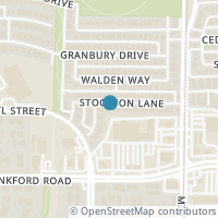 Map location of 3904 Stockton Lane, Dallas, TX 75287