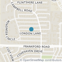 Map location of 5819 London Lane, Dallas, TX 75252