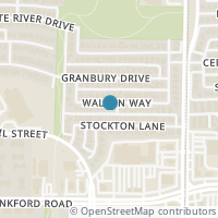 Map location of 3848 Walden Way, Dallas, TX 75287
