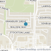 Map location of 3923 Walden Way, Dallas, TX 75287