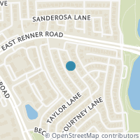 Map location of 3611 Tanner Lane, Richardson, TX 75082