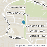 Map location of 3743 Granbury Drive, Dallas, TX 75287