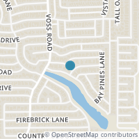Map location of 4223 Quail Hollow Road, Dallas, TX 75287