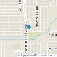 Map location of 3203 Willow Ridge Trail, Carrollton, TX 75007