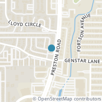 Map location of 6331 Cupertino Trail, Dallas, TX 75252