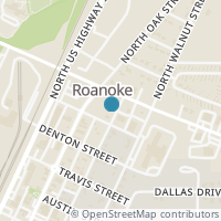 Map location of 605 N Pine Street, Roanoke, TX 76262