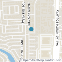 Map location of 18635 Gibbons Drive, Dallas, TX 75287