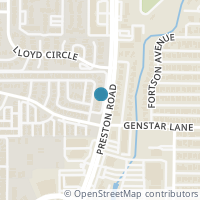 Map location of 6323 Cupertino Trl, Dallas TX 75252