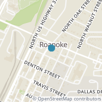 Map location of 604 N Oak Street, Roanoke, TX 76262