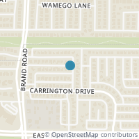 Map location of 5421 Wellington Drive, Richardson, TX 75082