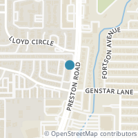 Map location of 6315 Cupertino Trl, Dallas TX 75252