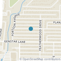 Map location of 6508 Garlinghouse Lane, Dallas, TX 75252