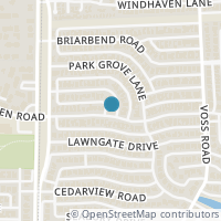 Map location of 4116 Kirkmeadow Lane, Dallas, TX 75287