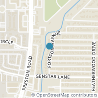 Map location of 18611 Fortson Avenue, Dallas, TX 75252