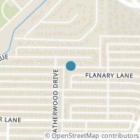 Map location of 6619 Flanary Lane, Dallas, TX 75252