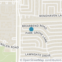 Map location of 18820 Park Grove Lane, Dallas, TX 75287
