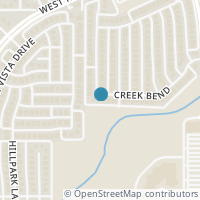 Map location of 1043 Creek Bend, Carrollton, TX 75007