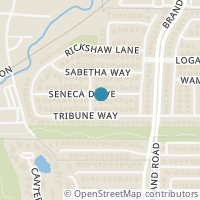 Map location of 5628 Seneca Drive, Plano, TX 75094