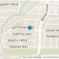 Map location of 5708 Rickshaw Lane, Plano, TX 75094