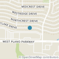 Map location of 1724 Westlake Drive, Plano, TX 75075
