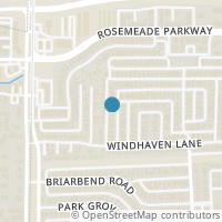 Map location of 18931 Westwood Place, Dallas, TX 75287