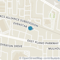 Map location of 4504 Evenstar Way, Plano TX 75074